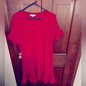 Very cute and comfortable 1X dress purchased from Chic Boutique. Only tried on